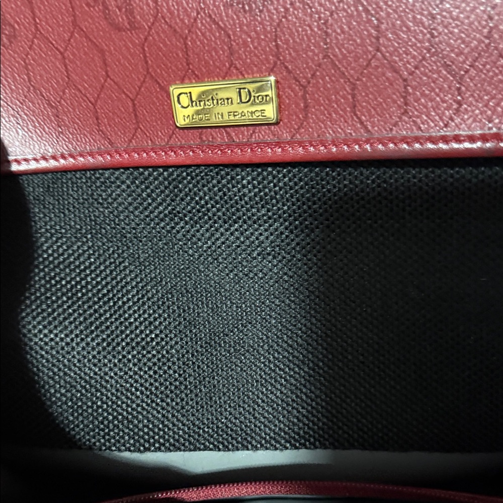Dior Red Clutch with Gold Chain - Picture 7 of 16